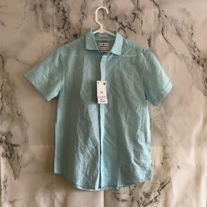 Denim Flower Dress Shirt